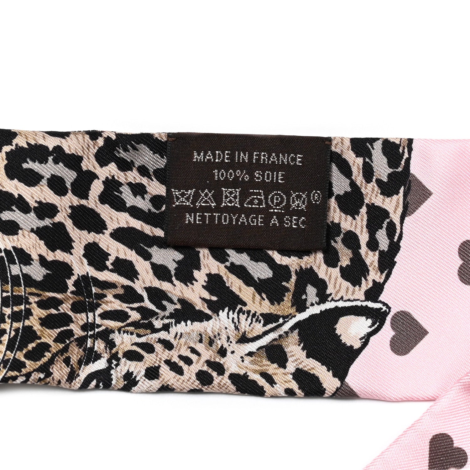 Hermes Silk Jungle Love Love Twilly Rose Pale Etoupe 4 of 4