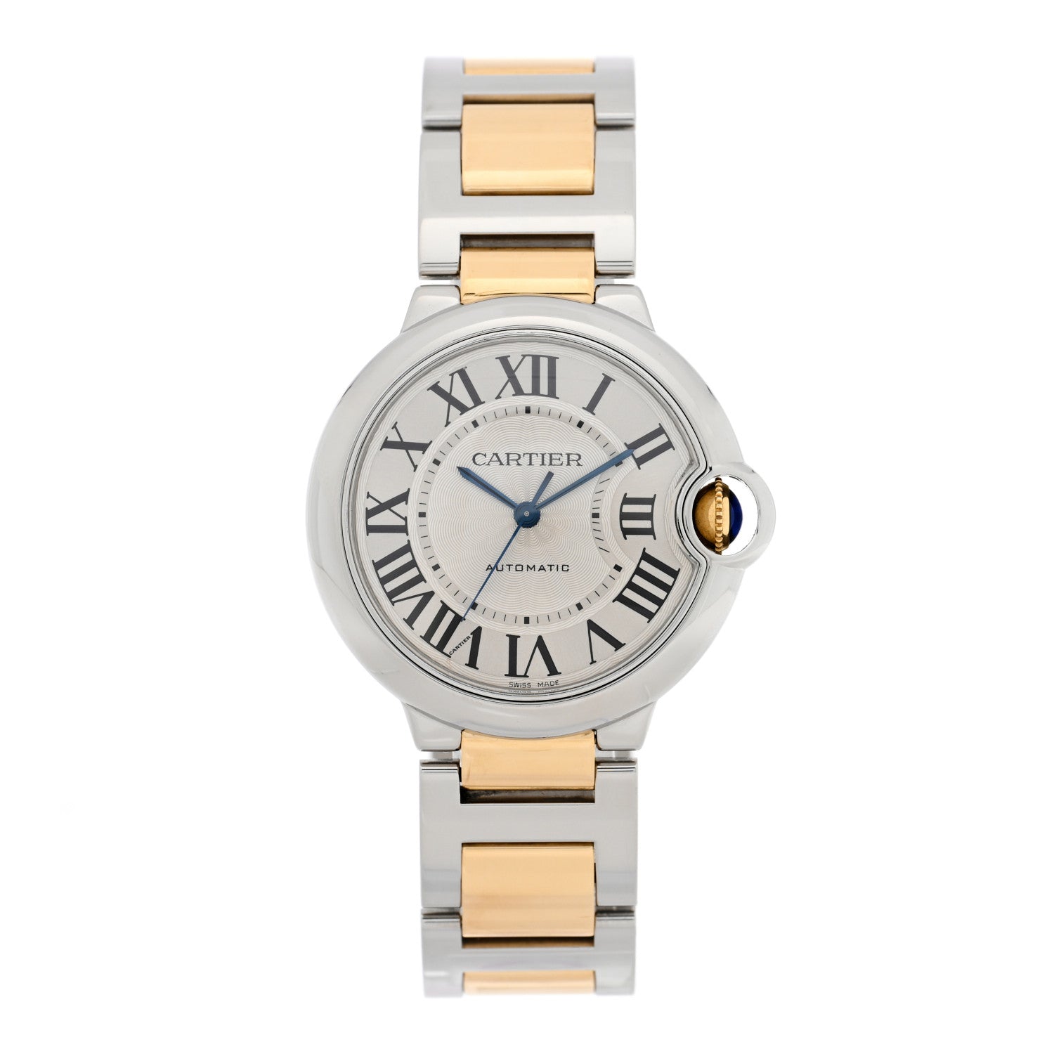Cartier Stainless Steel 18K Yellow Gold 36mm Ballon Bleu De Cartier Automatic Watch 1 of 4
