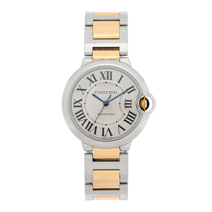 Cartier Stainless Steel 18K Yellow Gold 36mm Ballon Bleu De Cartier Automatic Watch 1 of 4