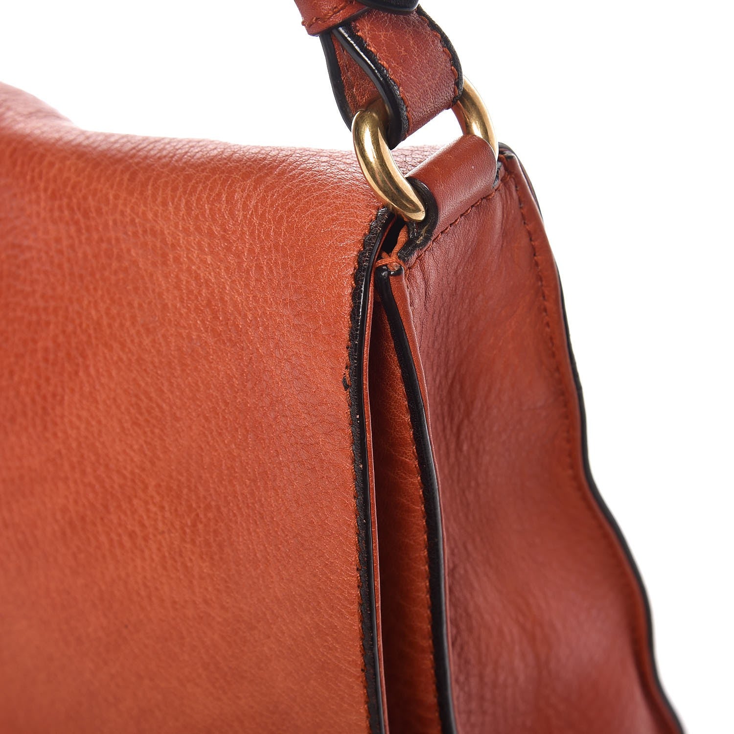 Gucci Calfskin Harness Shoulder Bag New Rust 17 of 20