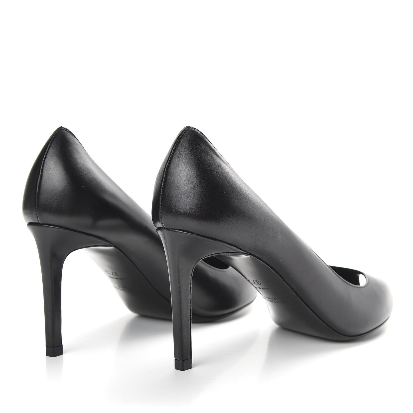 Calfskin Paris Peep Toe 80 Escarpin Pumps 37.5 Black