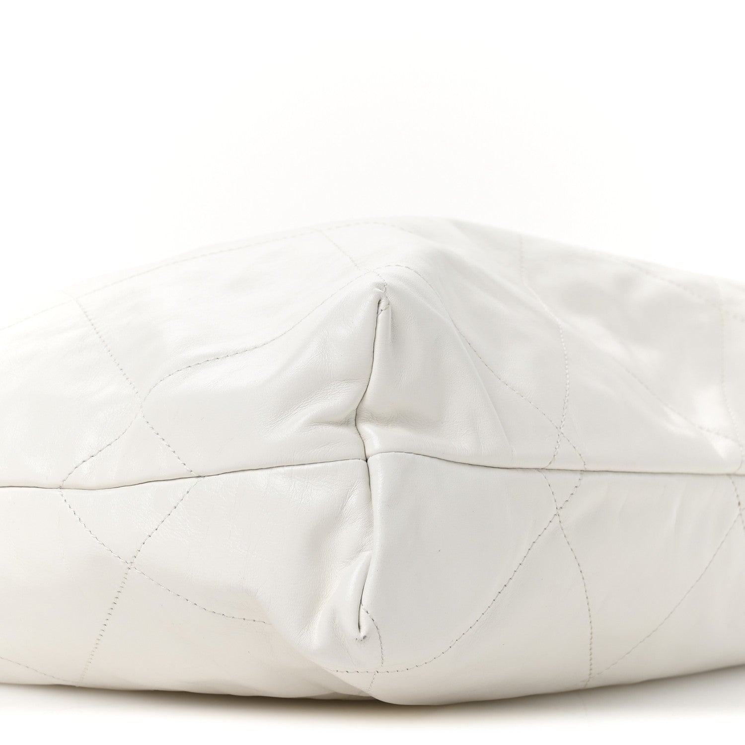 Chanel Shiny Calfskin Quilted Large Chanel 22 White 10 of 11