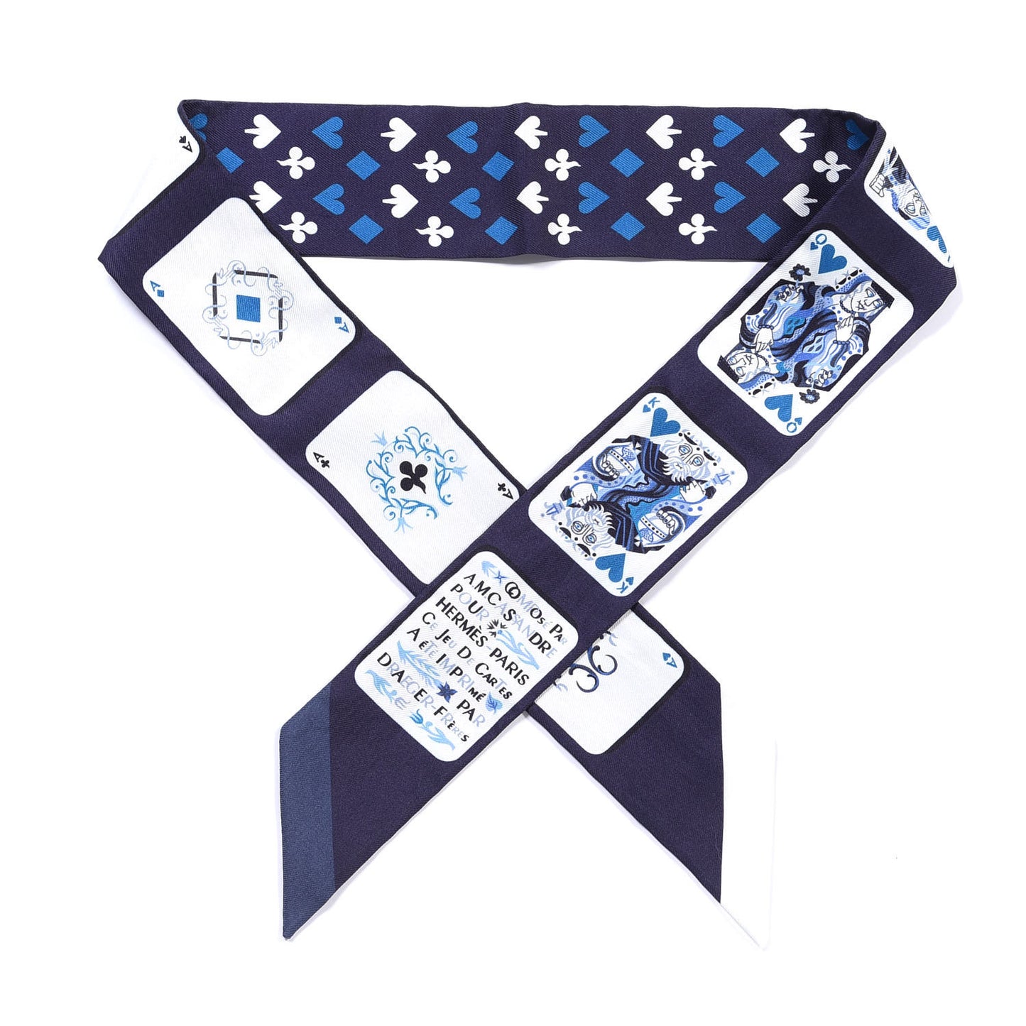 Silk Jeu de Cartes Twilly Marine Petrole White
