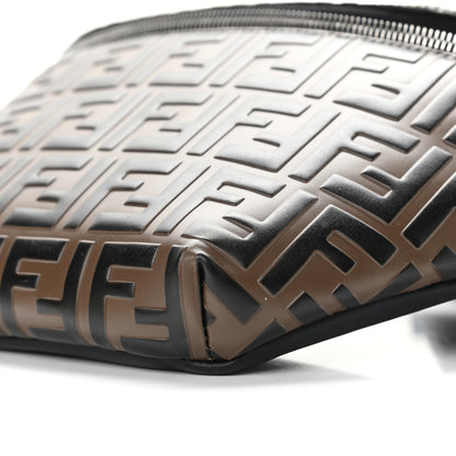 Fendi Vitello Century Bi-Color FF 1974 Embossed Belt Bag Maya Black 11 of 15