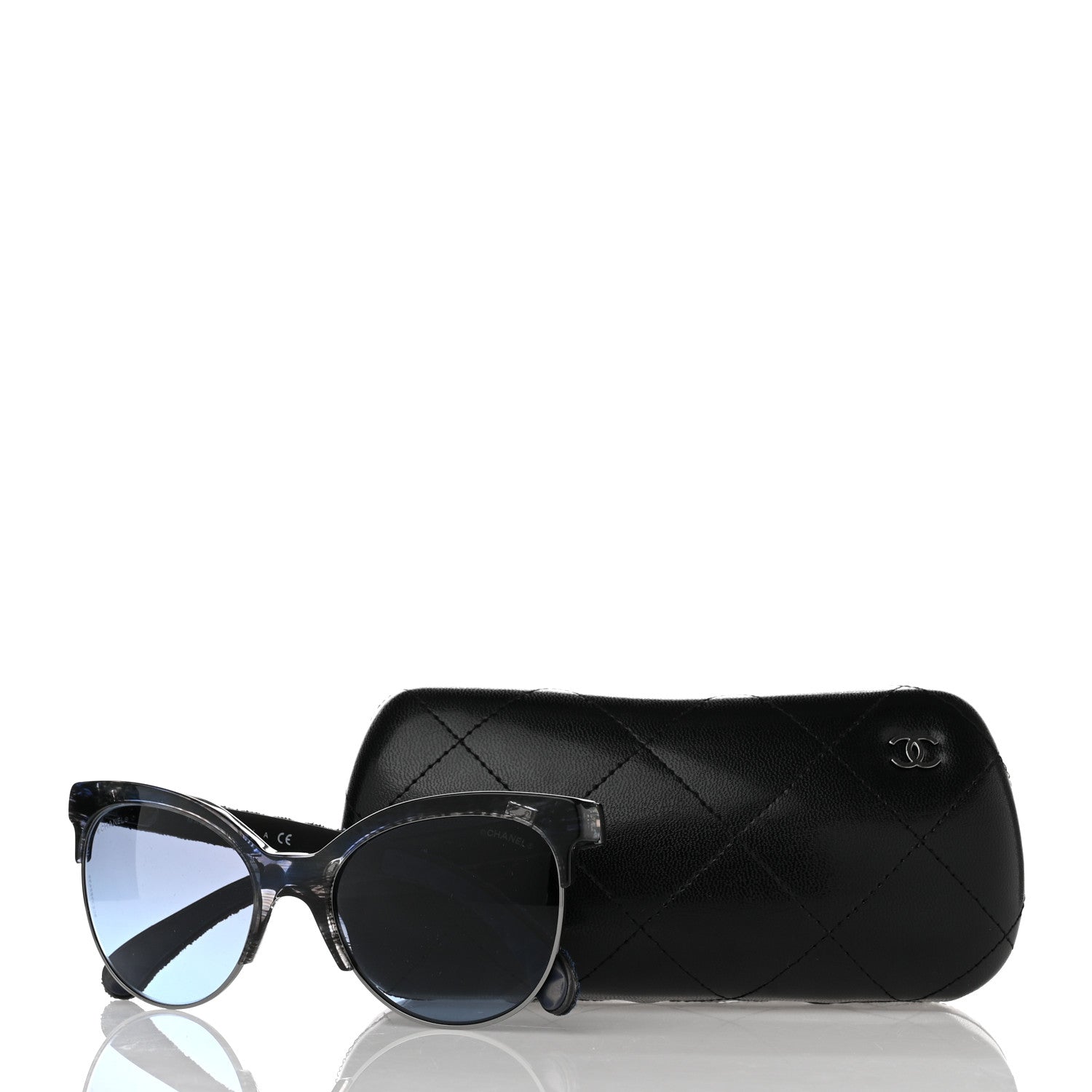 Chanel Acetate Denim CC Sunglasses 5432 Blue 8 of 8