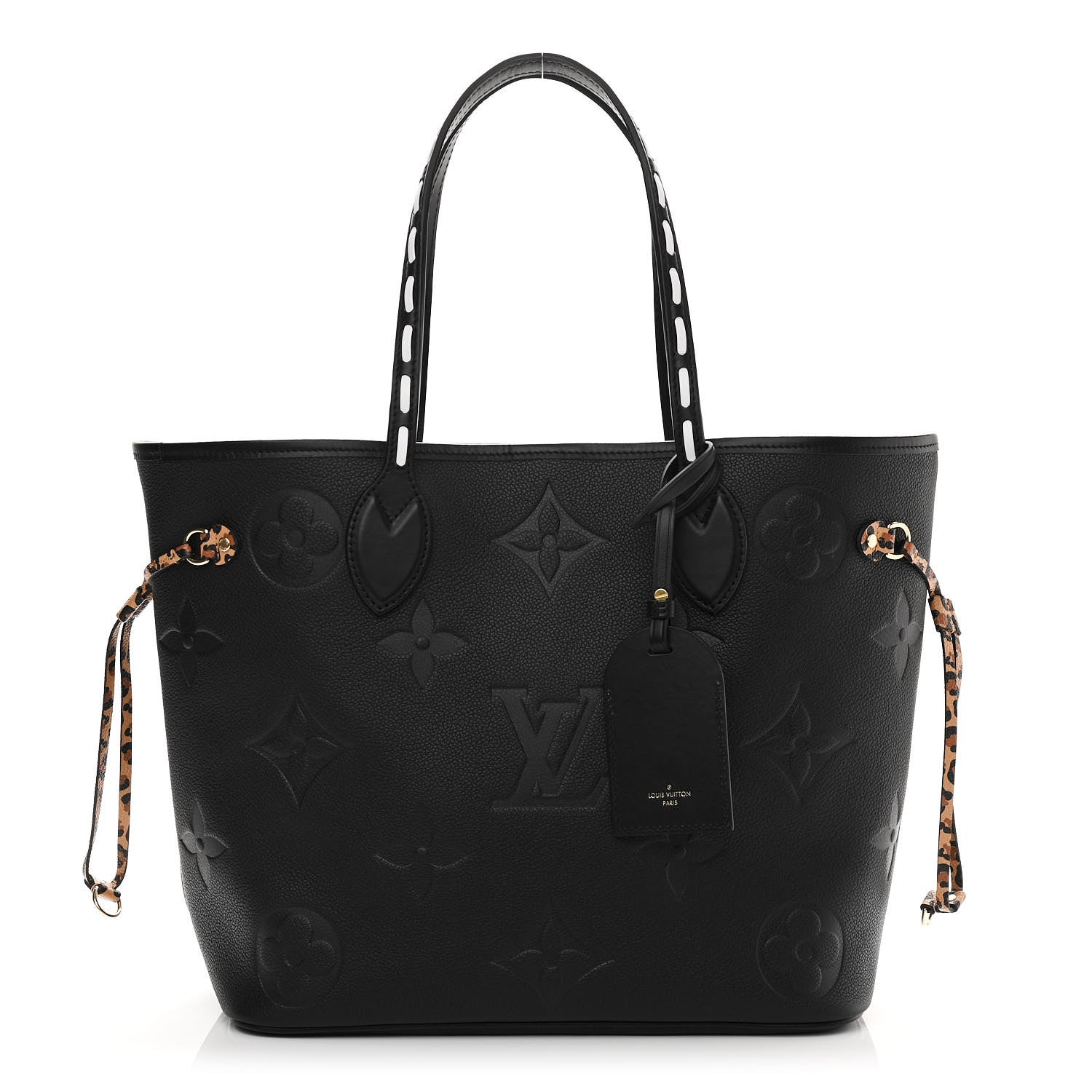 Louis Vuitton Empreinte Monogram Giant Wild At Heart Neverfull MM Black 3 of 10