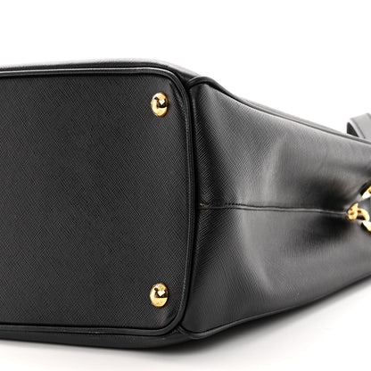 Prada Saffiano Medium Galleria Double Zip Tote Black 9 of 10