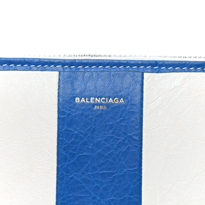 Balenciaga Veau Arena Multicolore Bazar Continental Zip Around Wallet Bleu Lazuli White 6 of 10