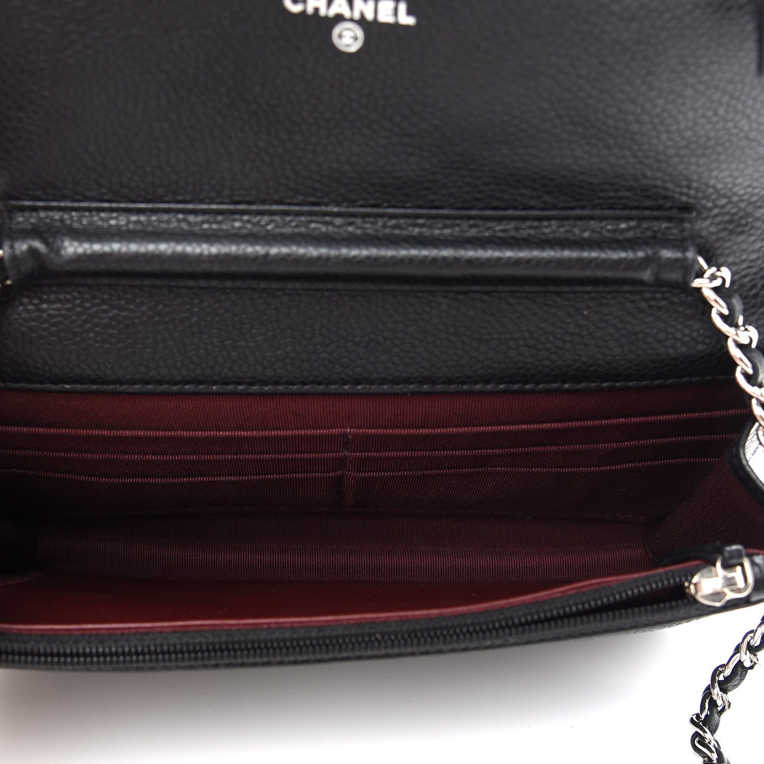 Chanel Caviar Quilted Wallet On Chain WOC Black 5 of 10