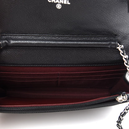 Chanel Caviar Quilted Wallet On Chain WOC Black 5 of 10