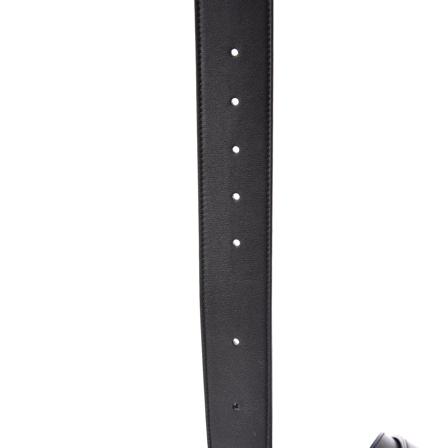Moon Calfskin Nickel Double G 40mm Belt 110 44 Black