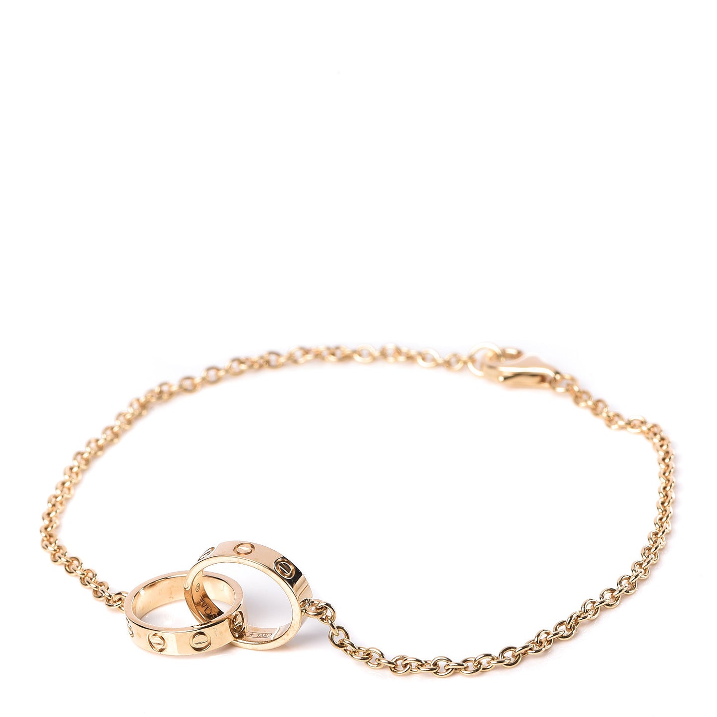 18K Yellow Gold Interlocking LOVE Bracelet