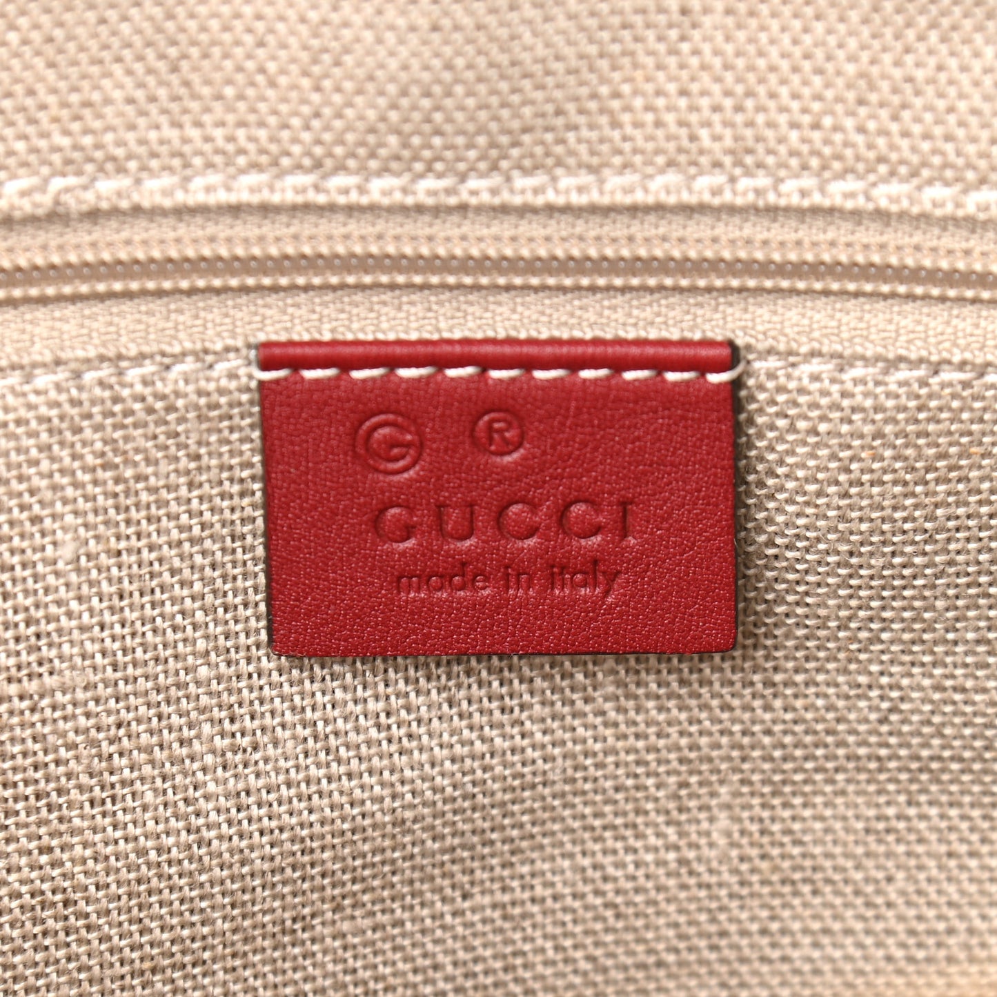 Microguccissima Medium Dome Bag Red