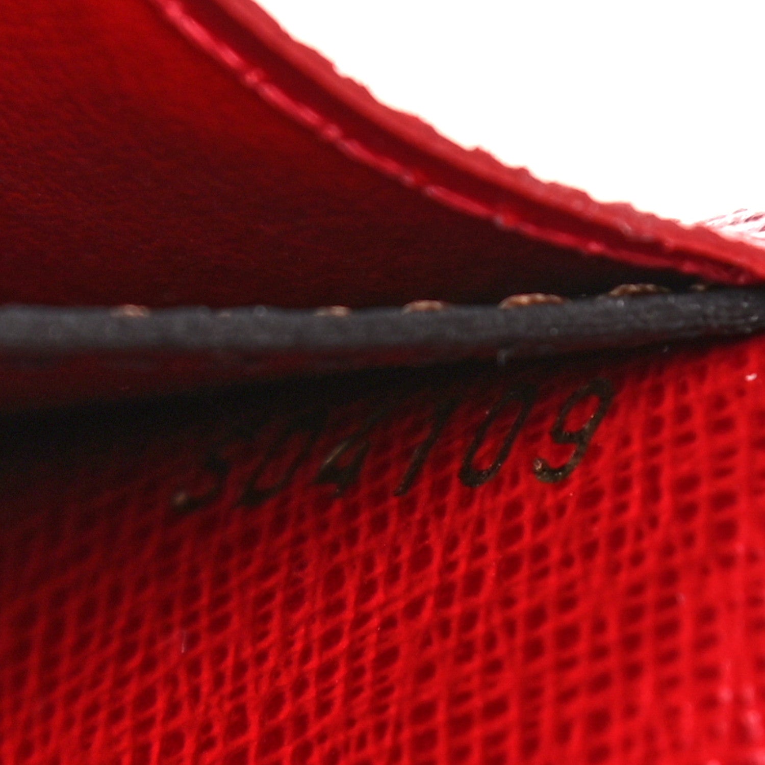 Louis Vuitton Damier Ebene Emilie Wallet Red 7 of 11