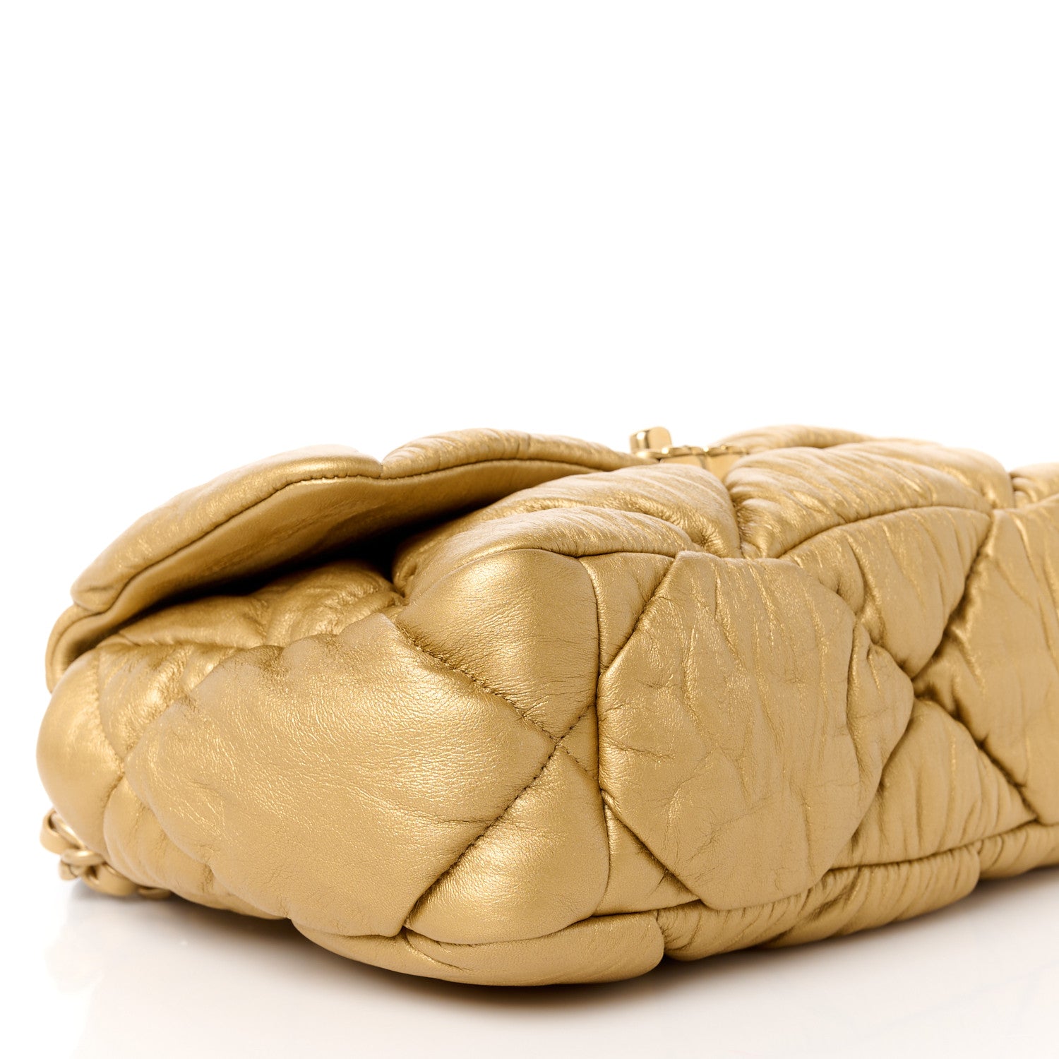 Chanel Iridescent Lambskin Quilted Medium Chanel 19 Flap Golden 9 of 10