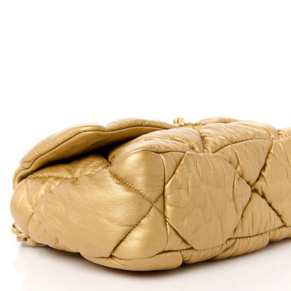 Chanel Iridescent Lambskin Quilted Medium Chanel 19 Flap Golden 9 of 10