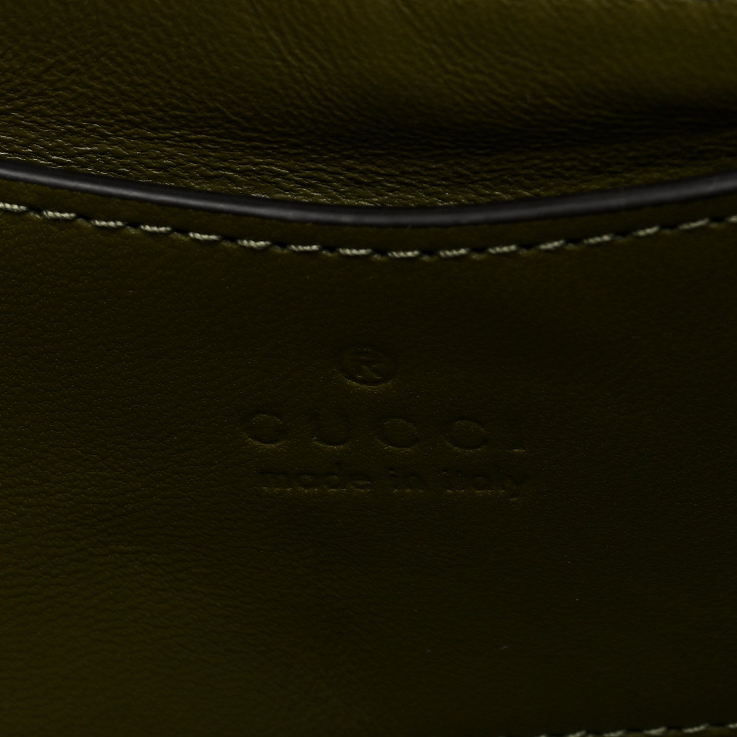 Gucci Lambskin Embossed Mini GG Milano Top Handle Shoulder Bag Green 6 of 9