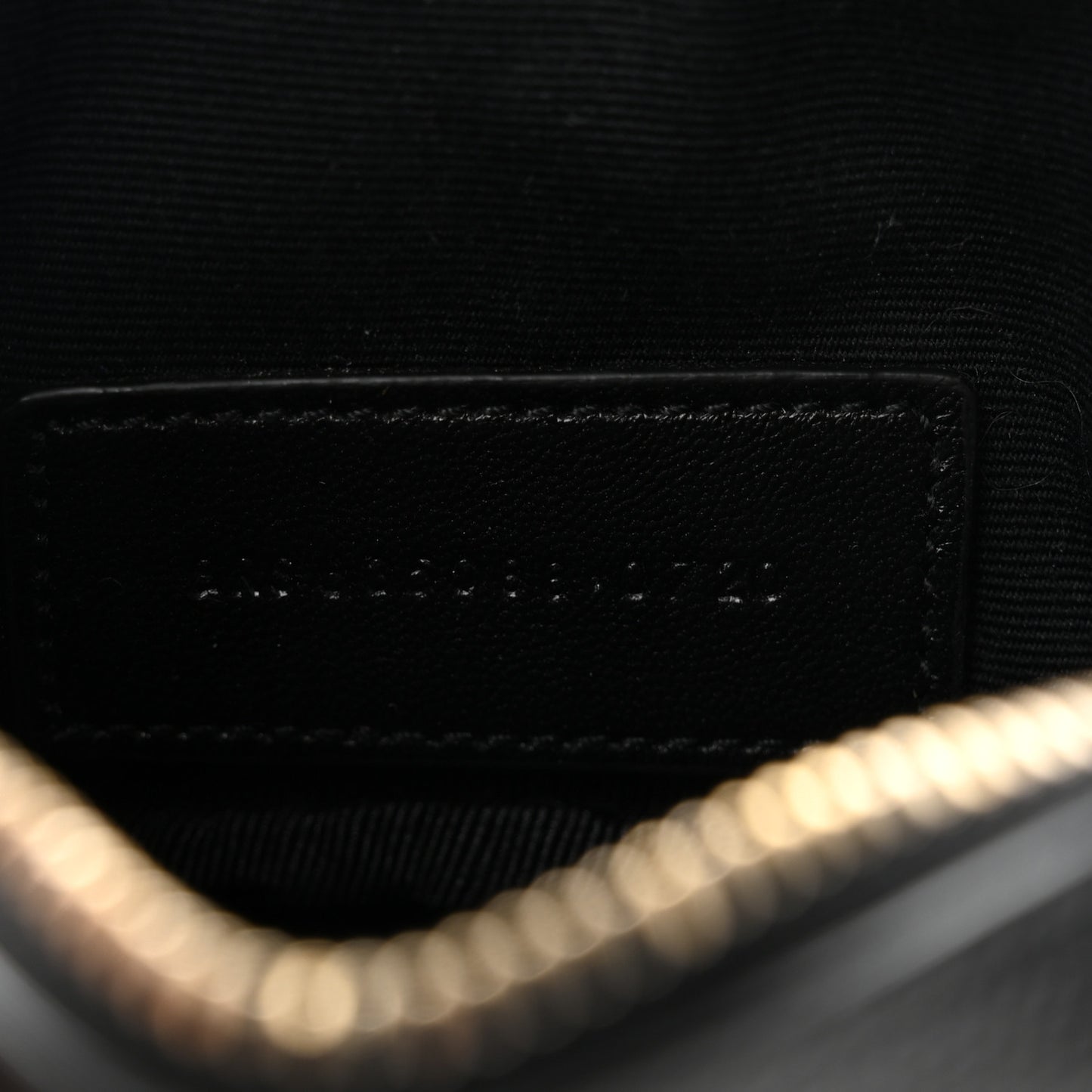 Grain De Poudre Matelasse Monogram Baby Lou Camera Bag Black