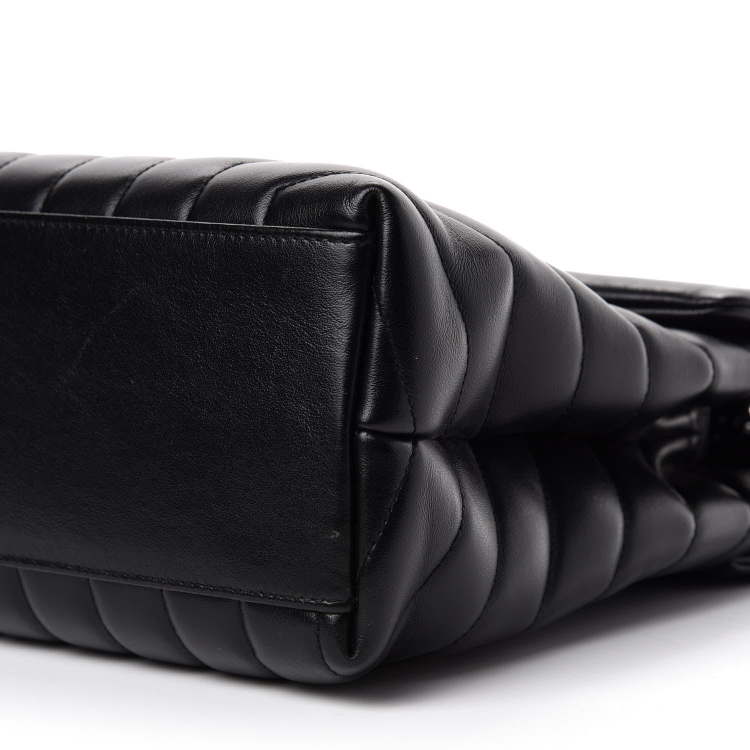 Saint Laurent Calfskin Y Quilted Monogram Medium Loulou Chain Satchel Black 8 of 12