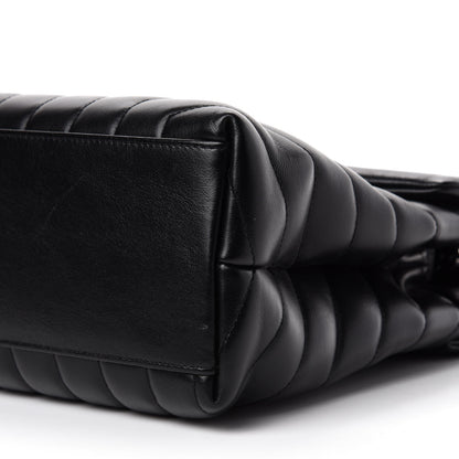 Saint Laurent Calfskin Y Quilted Monogram Medium Loulou Chain Satchel Black 8 of 12