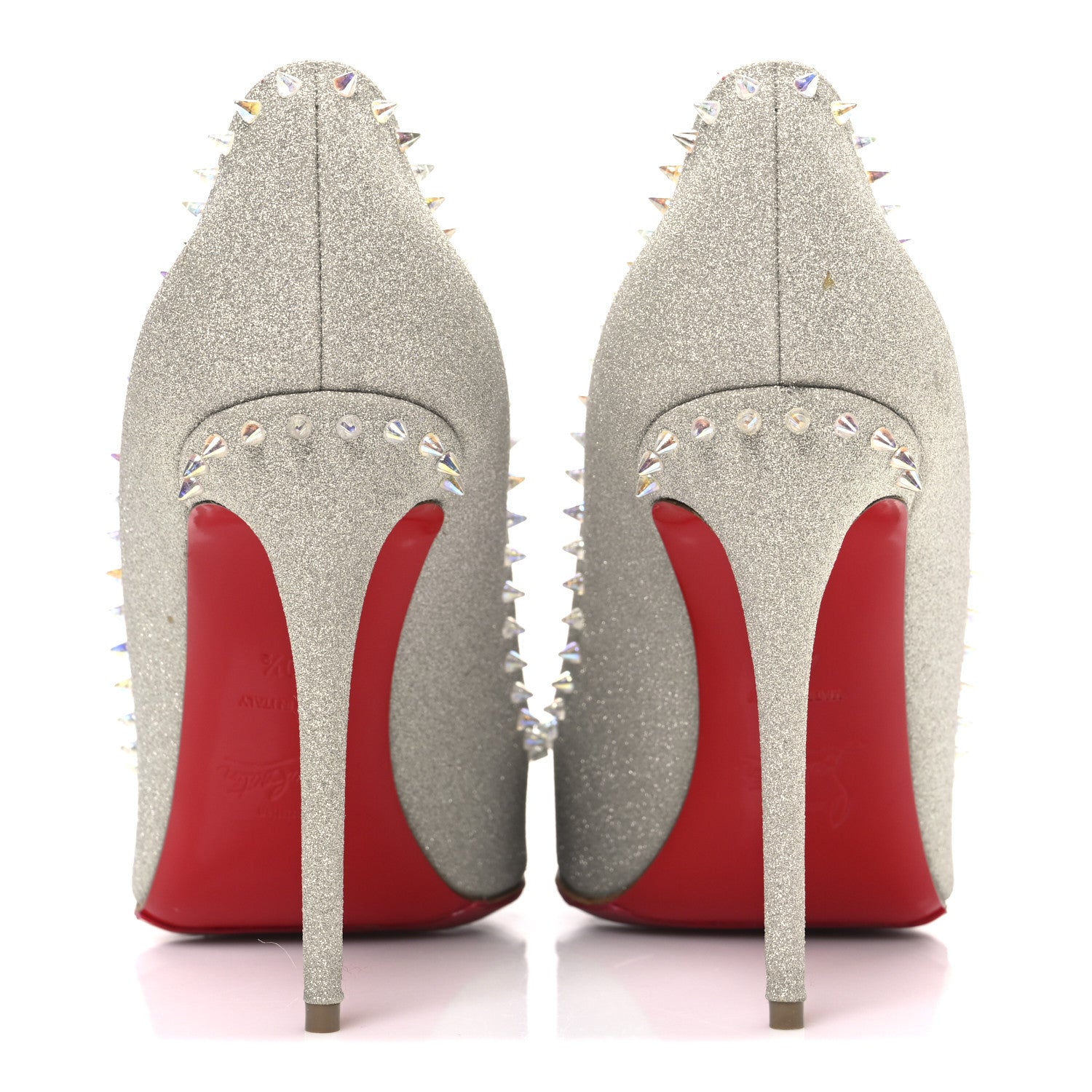 Christian Louboutin Glitter Anjalina 100 Pumps 40.5 Sunset 6 of 12