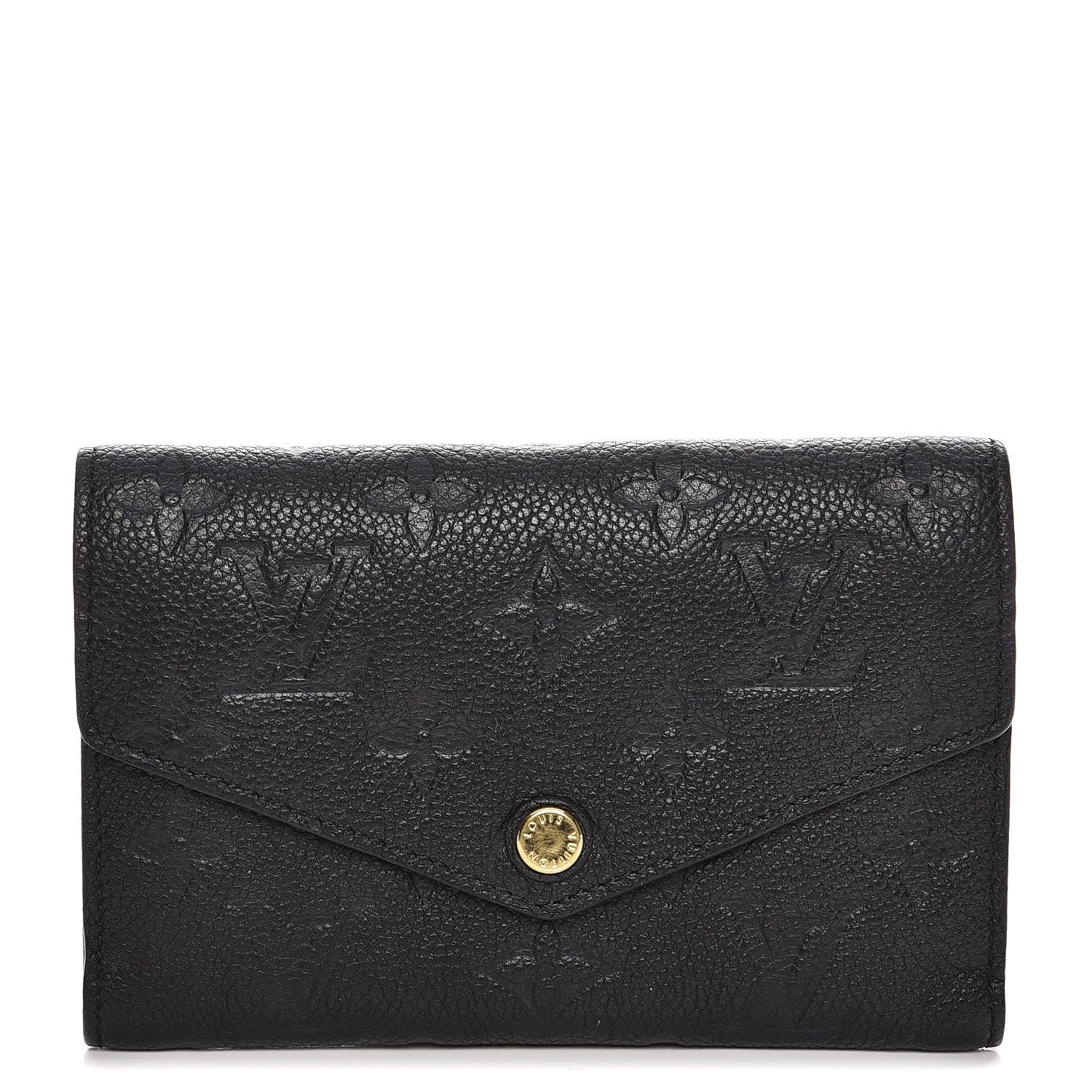 Louis Vuitton Empreinte Compact Curieuse Wallet Black 1 of 8