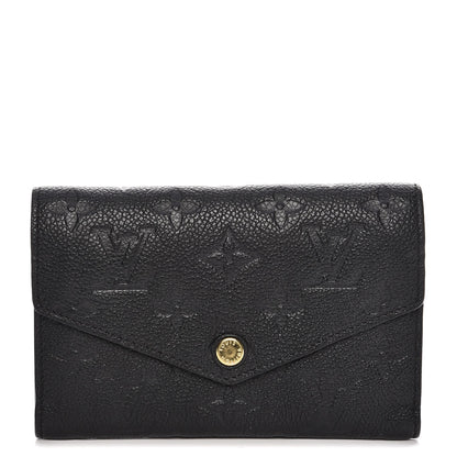 Louis Vuitton Empreinte Compact Curieuse Wallet Black 1 of 8