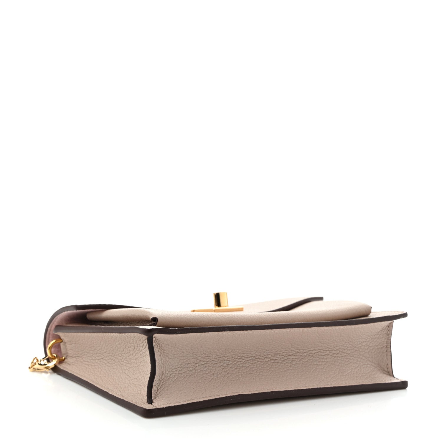 Louis Vuitton Soft Calfskin My Lockme Chain Pochette Greige 4 of 10