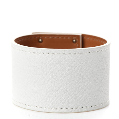 Hermes Epsom Kelly Dog Bracelet White 3 of 5