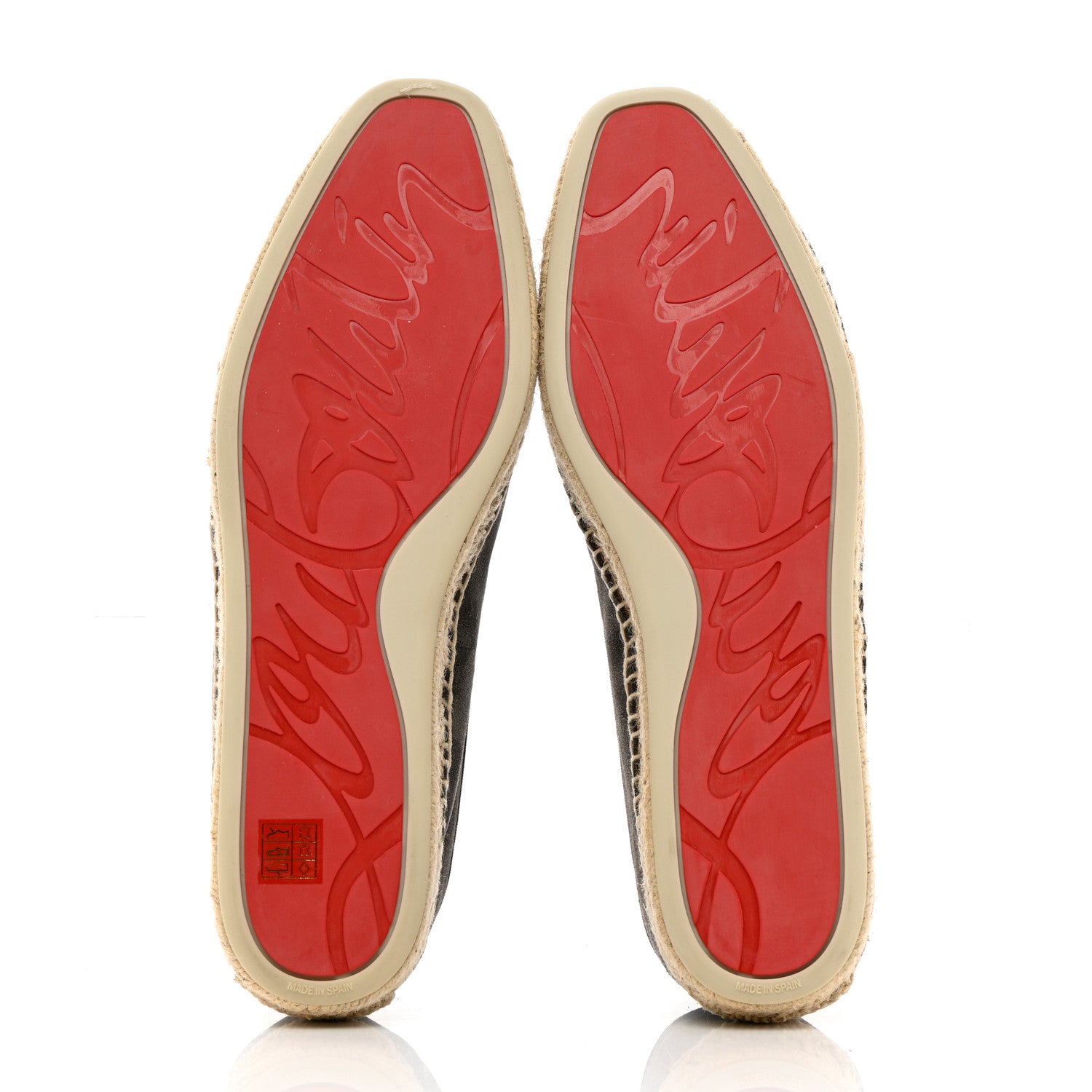 Christian Louboutin Suede Mens Nanou Flat Espadrilles 44 Brown 5 of 10