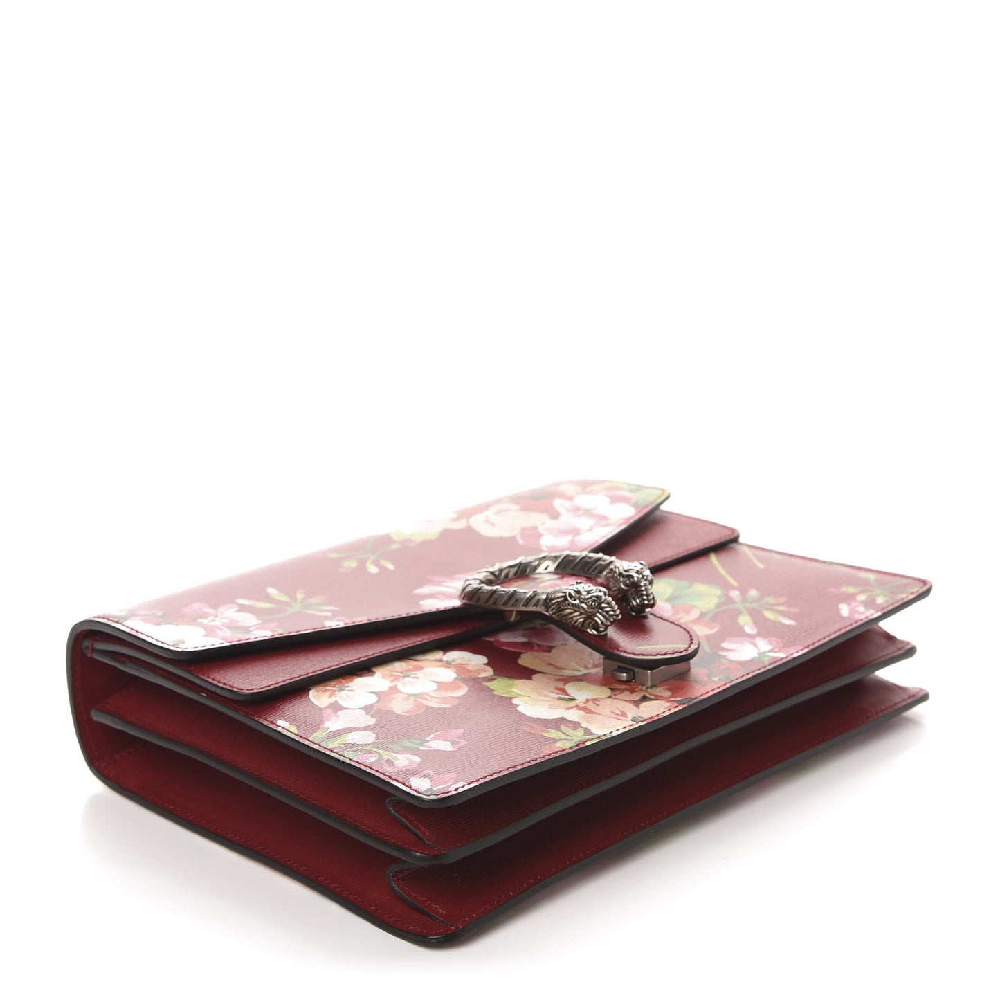Calfskin Blooms Print Medium Dionysus Shoulder Bag Romantic Cherry Multicolor
