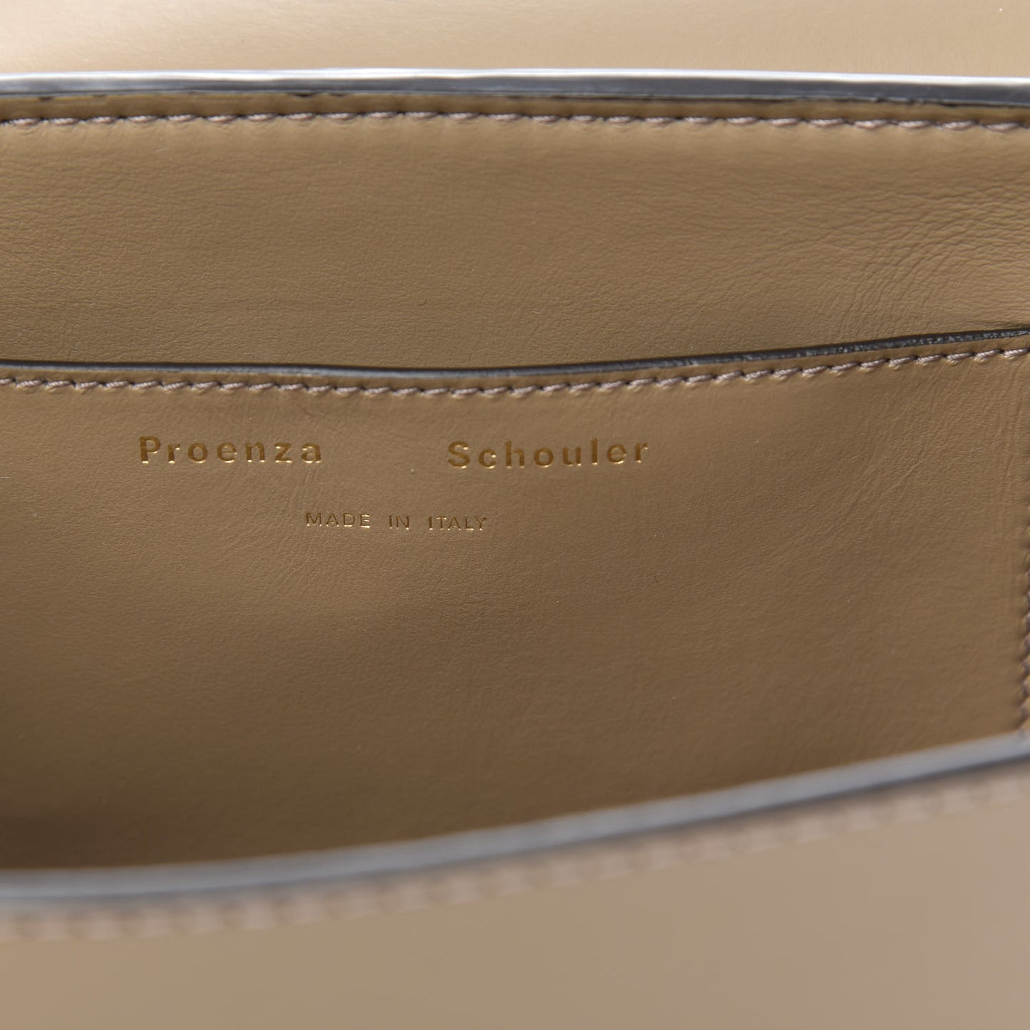 Calfskin PS11 Small Saddle Bag Light Taupe