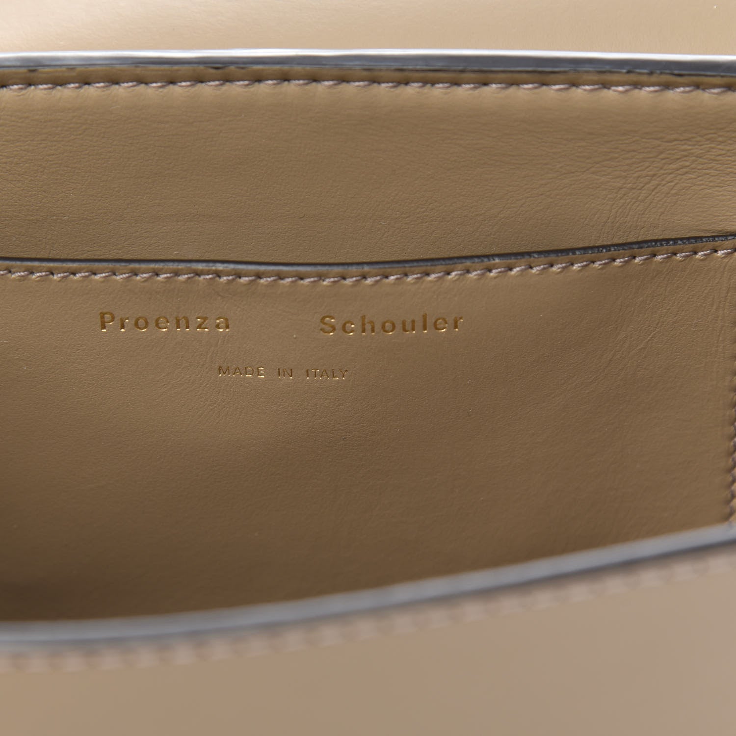 Proenza Schouler Calfskin PS11 Small Saddle Bag Light Taupe 6 of 9