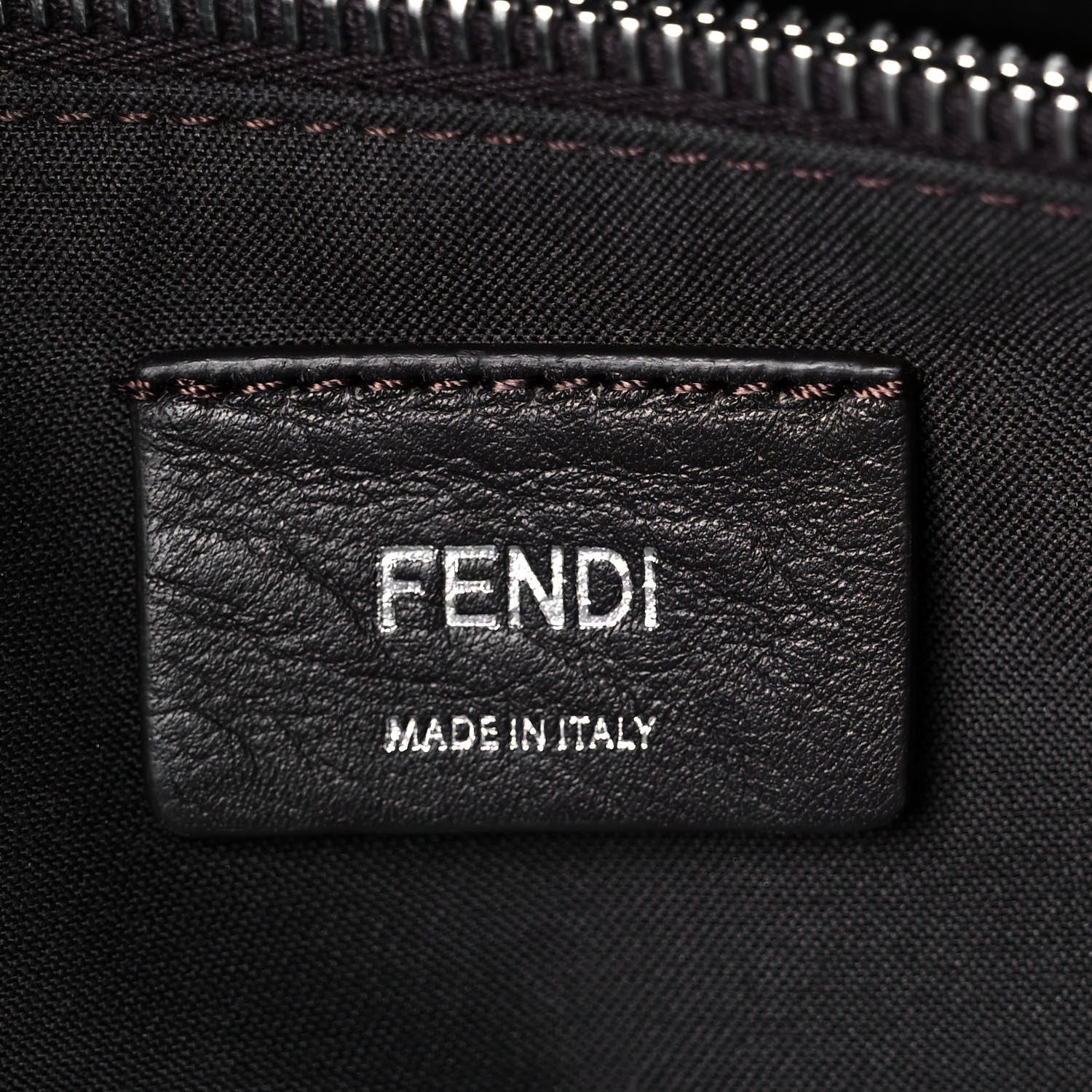 Fendi Vitello King Logo Embossed Medium By The Way Boston Bag Cuoio 6 of 9