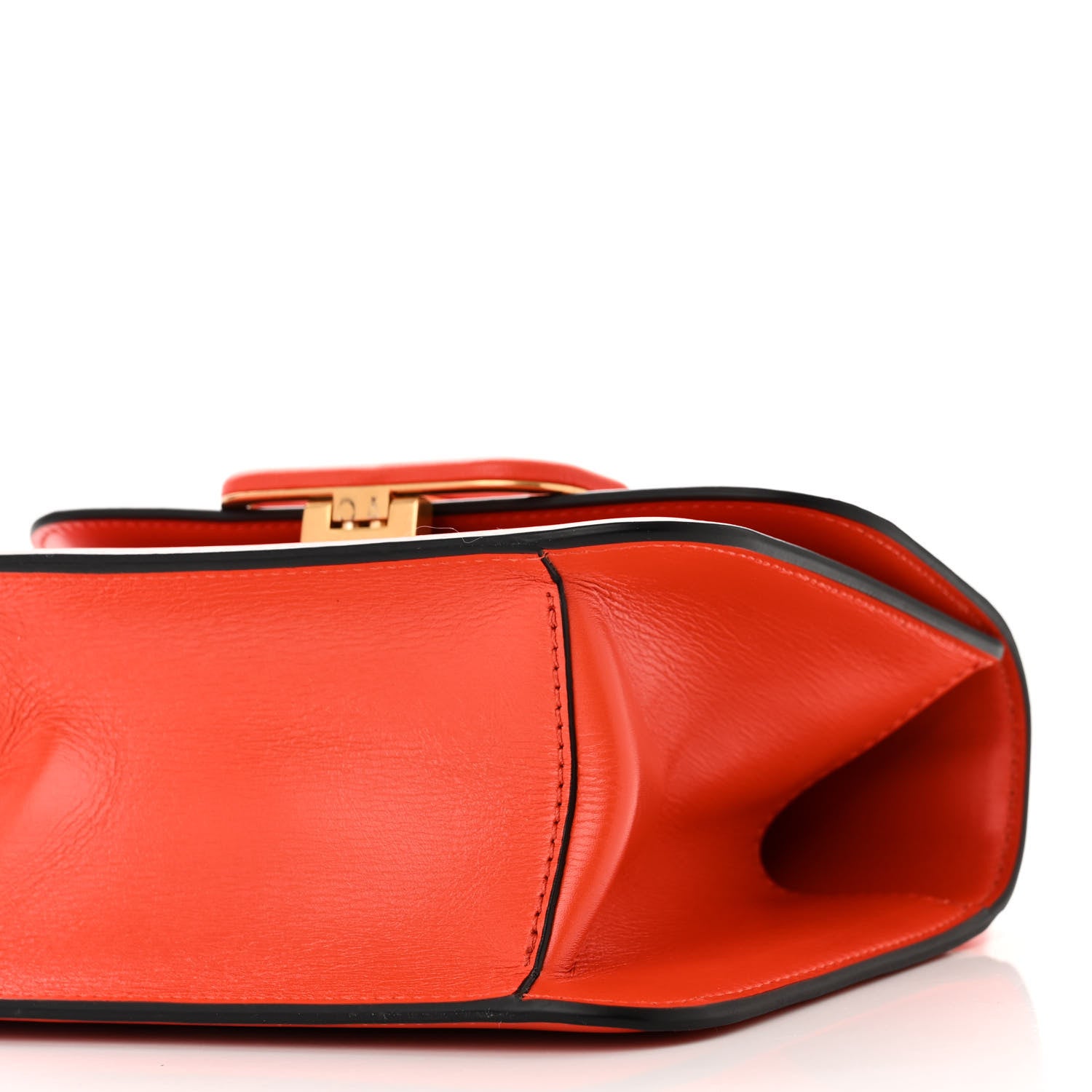 Valentino Garavani VALENTINO GARAVANI Smooth Calfskin Small VSling Shoulder Bag Orange 9 of 9
