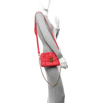Louis Vuitton Lambskin Damier Quilt Troca PM Rose 2 of 11