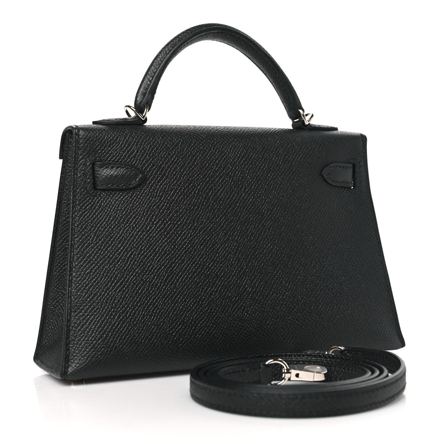 Hermes Epsom Mini Kelly Sellier 20 Black 2 of 11