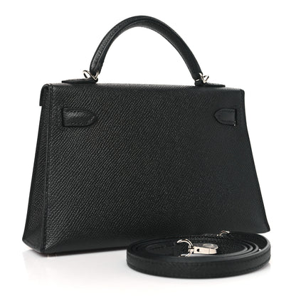 Hermes Epsom Mini Kelly Sellier 20 Black 2 of 11