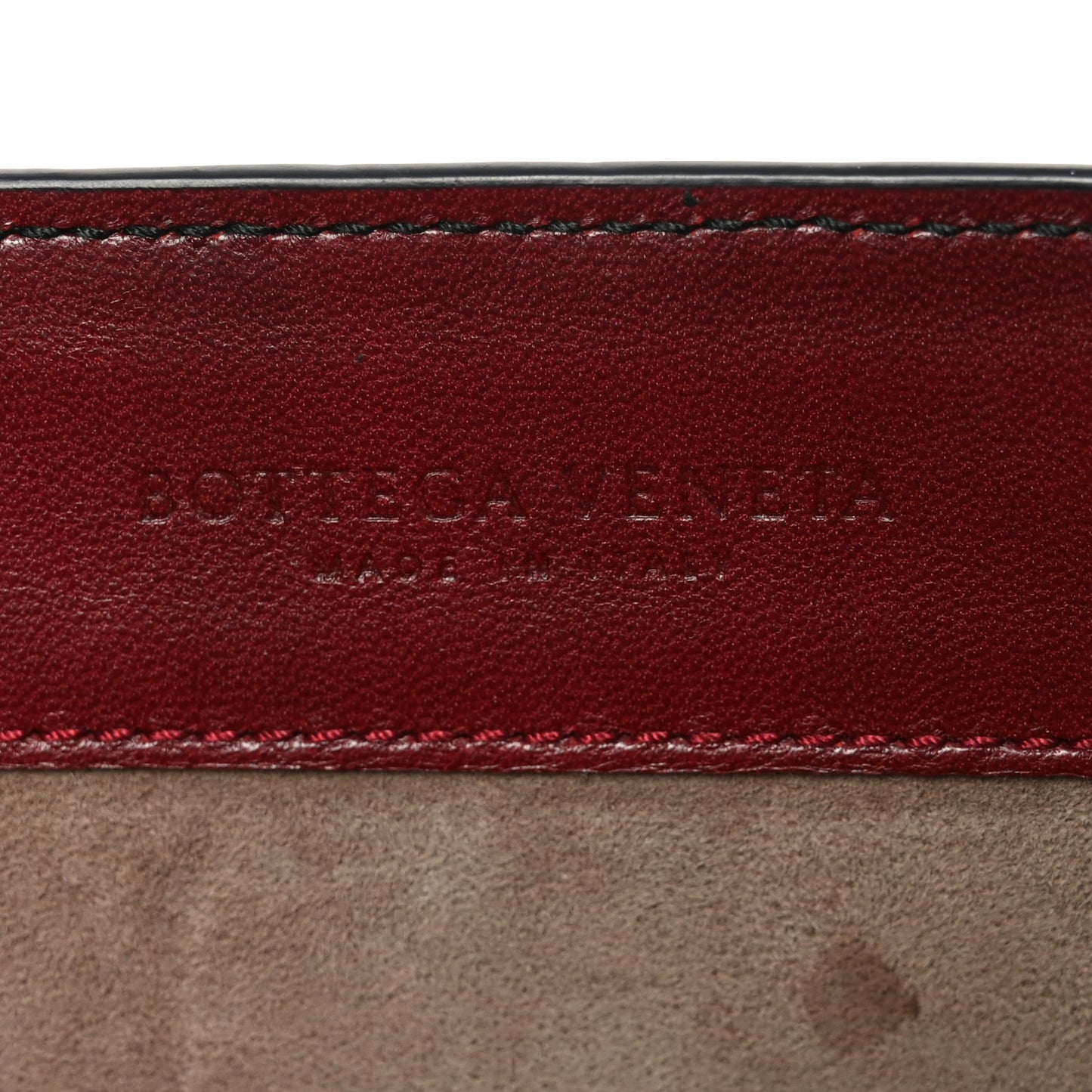 French Calfskin Intrecciato City Knot Bag Burgundy