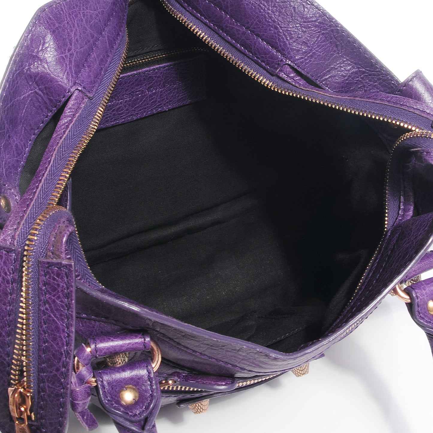Agneau Giant 12 Rose Gold Hardware Town Dark Violet