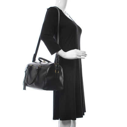 Saint Laurent Calfskin Classic Duffle 6 Black 2 of 15