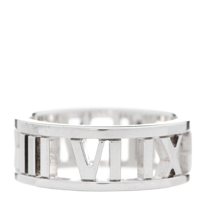 Tiffany Sterling Silver Wide Atlas Open Ring 49 4.75 3 of 5