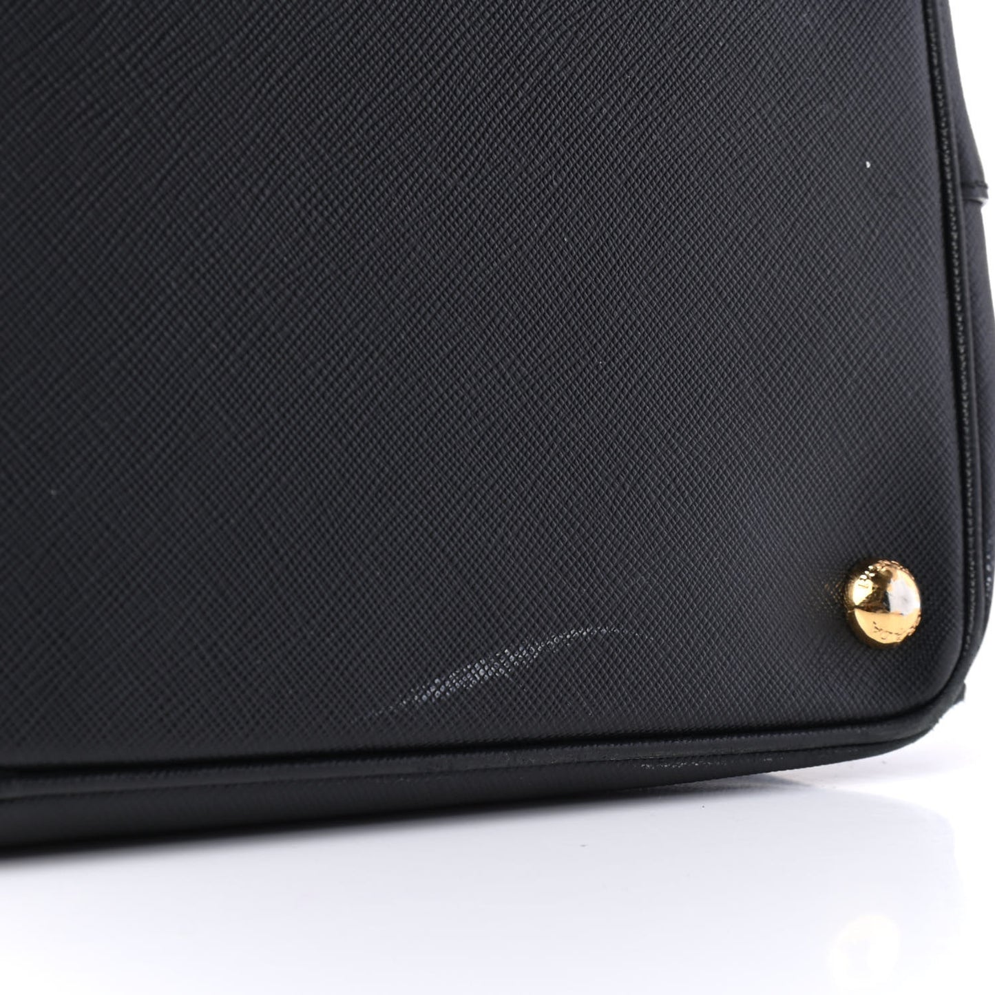 Saffiano Medium Galleria Double Zip Tote Black