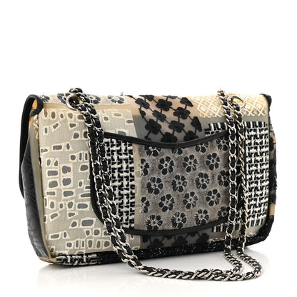 Chanel PVC Tweed Patchwork Medium Single Flap Black 3 of 18