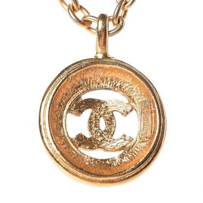 Chanel CC Pendant Chain Necklace Gold 4 of 6