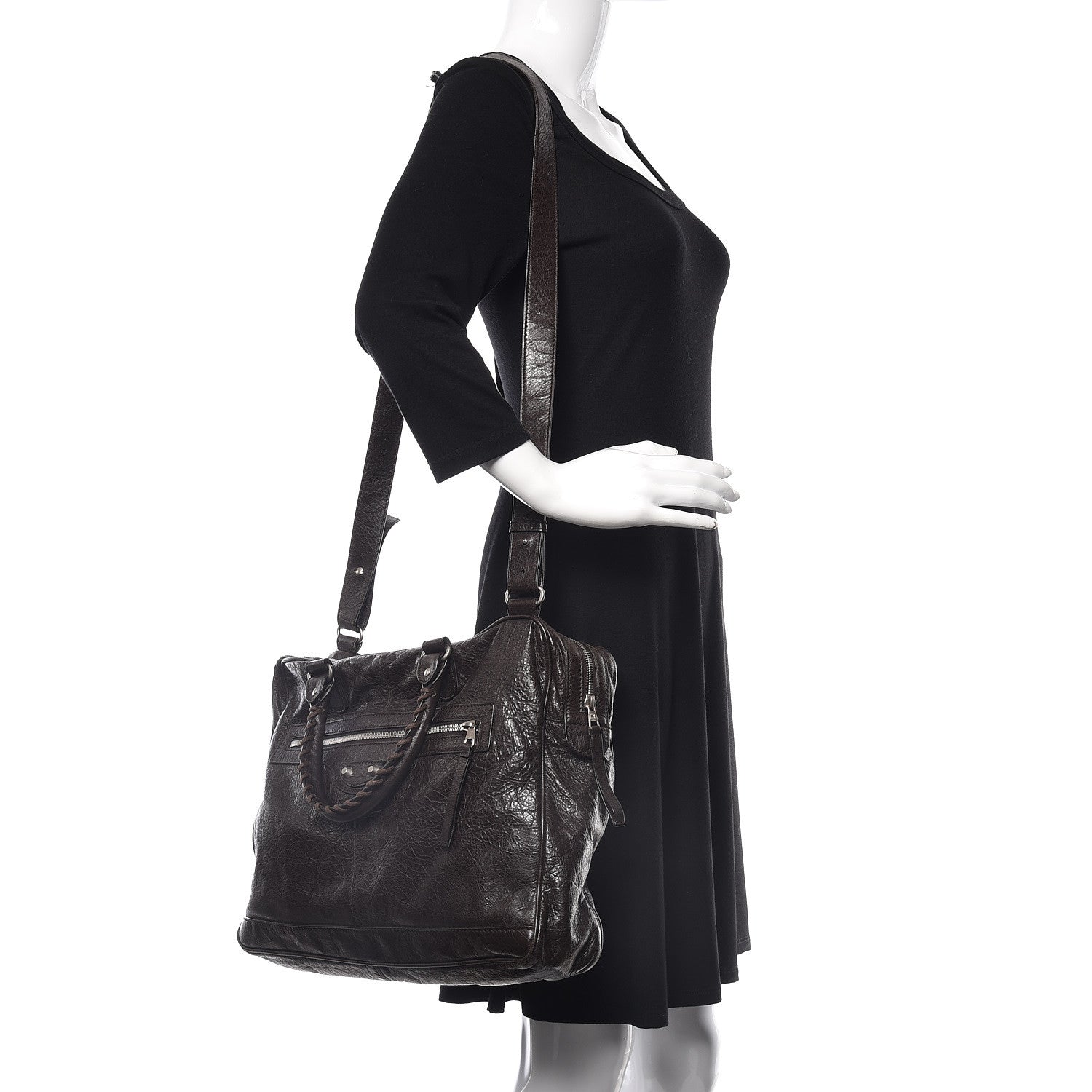 Balenciaga Agneau Classic Hardware Mens Mini Folder Cigare Fonce 3 of 11