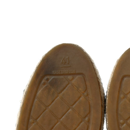 Chanel Tweed Velvet CC Espadrilles 41 Grey Black 9 of 9