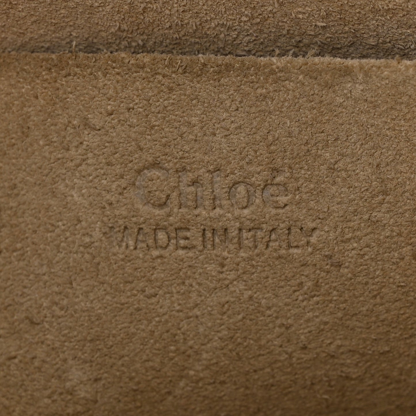 Calfskin Suede Medium Nile Bracelet Bag Caramel