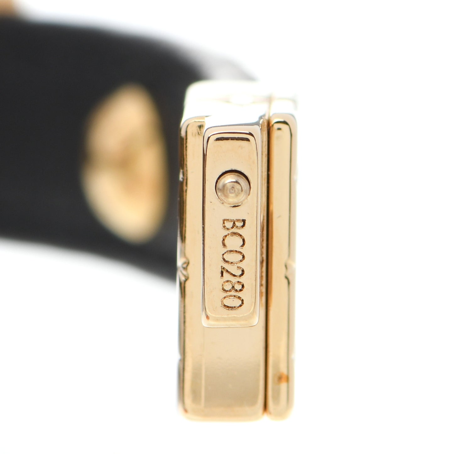 Monogram LV Crown Reversible Bracelet 17 Black