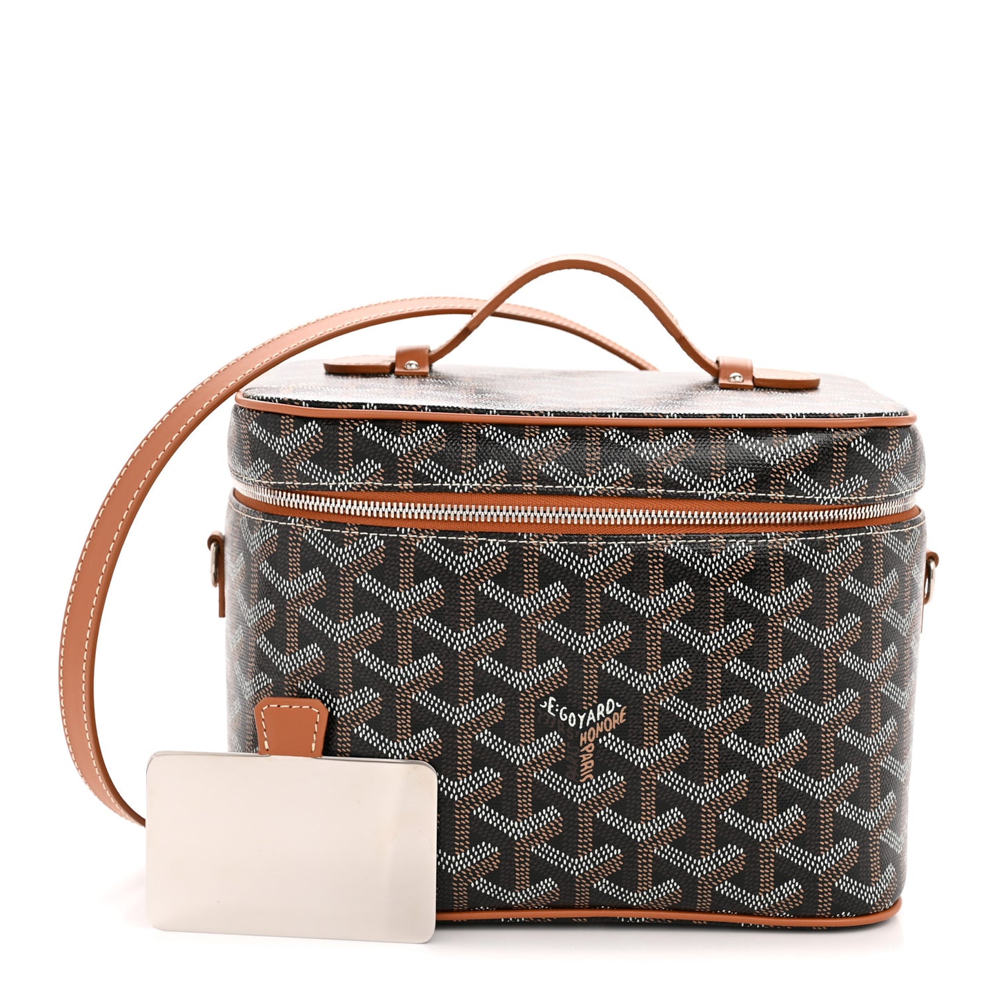 Goyardine Muse Vanity Case Black Gold